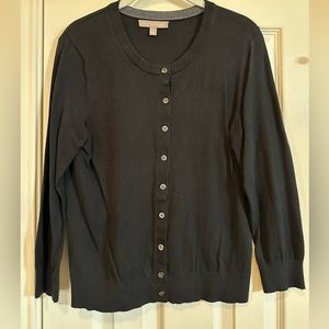Banana Republic Black Cardigan Sweater Women’s Size Large